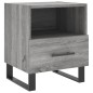 vidaXL Mesita de noche madera de ingeniería gris Sonoma 40x35x47,5 cm vidaXL Mesita de noche madera de ingeniería gris Sonoma 40x35x47,5 cm