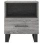 vidaXL Mesita de noche madera de ingeniería gris Sonoma 40x35x47,5 cm vidaXL Mesita de noche madera de ingeniería gris Sonoma 40x35x47,5 cm