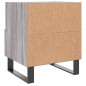 vidaXL Mesita de noche madera de ingeniería gris Sonoma 40x35x47,5 cm vidaXL Mesita de noche madera de ingeniería gris Sonoma 40x35x47,5 cm