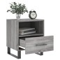 vidaXL Mesita de noche madera de ingeniería gris Sonoma 40x35x47,5 cm vidaXL Mesita de noche madera de ingeniería gris Sonoma 40x35x47,5 cm