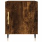 vidaXL Mesita de noche madera de ingeniería roble ahumado 40x40x50 cm vidaXL Mesita de noche madera de ingeniería roble ahumado 40x40x50 cm