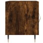 vidaXL Mesita de noche madera de ingeniería roble ahumado 40x40x50 cm vidaXL Mesita de noche madera de ingeniería roble ahumado 40x40x50 cm