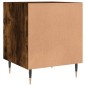 vidaXL Mesita de noche madera de ingeniería roble ahumado 40x40x50 cm vidaXL Mesita de noche madera de ingeniería roble ahumado 40x40x50 cm