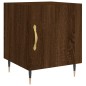 vidaXL Mesita de noche madera de ingeniería marrón roble 40x40x50 cm vidaXL Mesita de noche madera de ingeniería marrón roble 40x40x50 cm