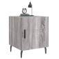 vidaXL Mesita de noche madera de ingeniería gris Sonoma 40x40x50 cm vidaXL Mesita de noche madera de ingeniería gris Sonoma 40x40x50 cm