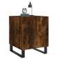 vidaXL Mesita de noche madera de ingeniería roble ahumado 40x40x50 cm vidaXL Mesita de noche madera de ingeniería roble ahumado 40x40x50 cm