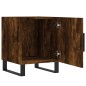 vidaXL Mesita de noche madera de ingeniería roble ahumado 40x40x50 cm vidaXL Mesita de noche madera de ingeniería roble ahumado 40x40x50 cm