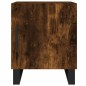 vidaXL Mesita de noche madera de ingeniería roble ahumado 40x40x50 cm vidaXL Mesita de noche madera de ingeniería roble ahumado 40x40x50 cm
