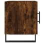 vidaXL Mesita de noche madera de ingeniería roble ahumado 40x40x50 cm vidaXL Mesita de noche madera de ingeniería roble ahumado 40x40x50 cm
