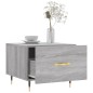 vidaXL Mesa de centro madera contrachapada gris Sonoma 50x50x40 cm vidaXL Mesa de centro madera contrachapada gris Sonoma 50x50x40 cm