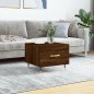 vidaXL Mesa de centro madera contrachapada roble marrón 50x50x40 cm vidaXL Mesa de centro madera contrachapada roble marrón 50x50x40 cm