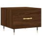 vidaXL Mesa de centro madera contrachapada roble marrón 50x50x40 cm vidaXL Mesa de centro madera contrachapada roble marrón 50x50x40 cm