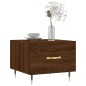 vidaXL Mesa de centro madera contrachapada roble marrón 50x50x40 cm vidaXL Mesa de centro madera contrachapada roble marrón 50x50x40 cm
