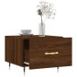 vidaXL Mesa de centro madera contrachapada roble marrón 50x50x40 cm vidaXL Mesa de centro madera contrachapada roble marrón 50x50x40 cm