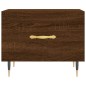 vidaXL Mesa de centro madera contrachapada roble marrón 50x50x40 cm vidaXL Mesa de centro madera contrachapada roble marrón 50x50x40 cm