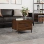 vidaXL Mesa de centro madera contrachapada roble marrón 50x50x40 cm vidaXL Mesa de centro madera contrachapada roble marrón 50x50x40 cm