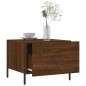 vidaXL Mesa de centro madera contrachapada roble marrón 50x50x40 cm vidaXL Mesa de centro madera contrachapada roble marrón 50x50x40 cm