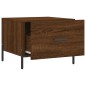 vidaXL Mesa de centro madera contrachapada roble marrón 50x50x40 cm vidaXL Mesa de centro madera contrachapada roble marrón 50x50x40 cm
