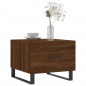 vidaXL Mesa de centro madera contrachapada roble marrón 50x50x40 cm vidaXL Mesa de centro madera contrachapada roble marrón 50x50x40 cm