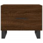 vidaXL Mesa de centro madera contrachapada roble marrón 50x50x40 cm vidaXL Mesa de centro madera contrachapada roble marrón 50x50x40 cm