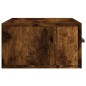 vidaXL Mesita de noche de pared color roble ahumado 35x35x20 cm vidaXL Mesita de noche de pared color roble ahumado 35x35x20 cm