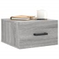 vidaXL Mesita de noche de pared color gris Sonoma 35x35x20 cm