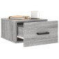 vidaXL Mesita de noche de pared color gris Sonoma 35x35x20 cm