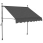 vidaXL Toldo manual retráctil con LED gris antracita 150 cm vidaXL Toldo manual retráctil con LED gris antracita 150 cm