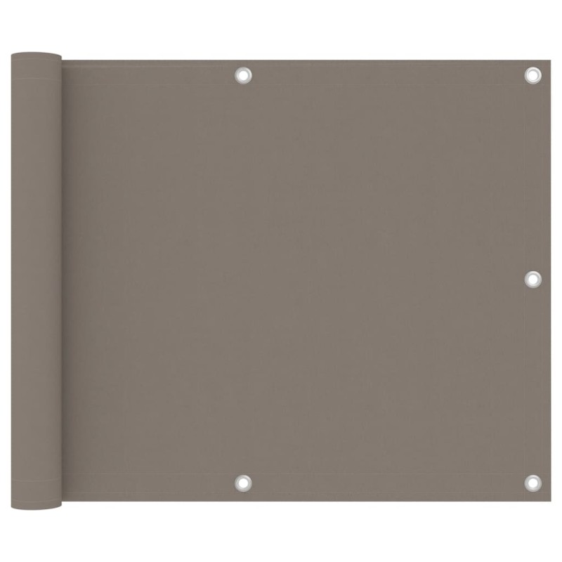 vidaXL Toldo para balcón de tela Oxford gris taupe 75x300 cm vidaXL Toldo para balcón de tela Oxford gris taupe 75x300 cm