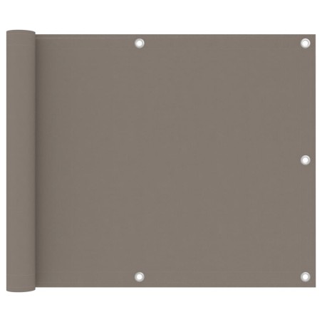 vidaXL Toldo para balcón de tela Oxford gris taupe 75x300 cm