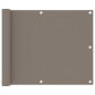 vidaXL Toldo para balcón de tela Oxford gris taupe 75x300 cm vidaXL Toldo para balcón de tela Oxford gris taupe 75x300 cm