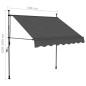 vidaXL Toldo manual retráctil con LED gris antracita 150 cm vidaXL Toldo manual retráctil con LED gris antracita 150 cm
