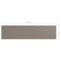 vidaXL Toldo para balcón de tela Oxford gris taupe 75x300 cm vidaXL Toldo para balcón de tela Oxford gris taupe 75x300 cm