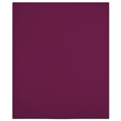 vidaXL Sábanas bajeras jersey 2 uds algodón burdeos 100x200 cm