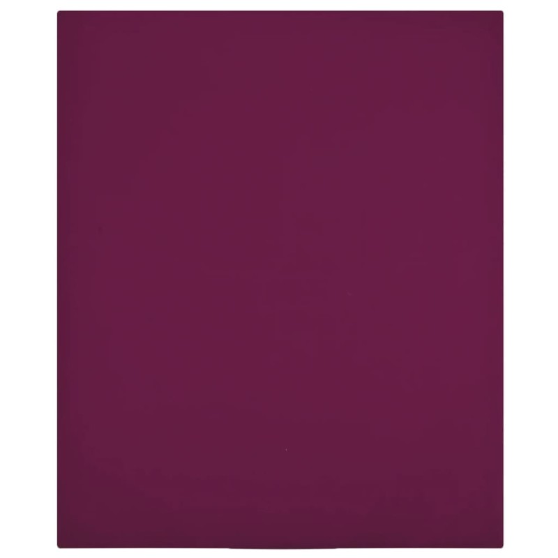 vidaXL Sábanas bajeras jersey 2 uds algodón burdeos 100x200 cm vidaXL Sábanas bajeras jersey 2 uds algodón burdeos 100x200 cm