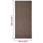 vidaXL Alfombra de sisal natural marrón 66x150 cm vidaXL Alfombra de sisal natural marrón 66x150 cm