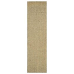 vidaXL Alfombra de sisal natural verde 80x300 cm