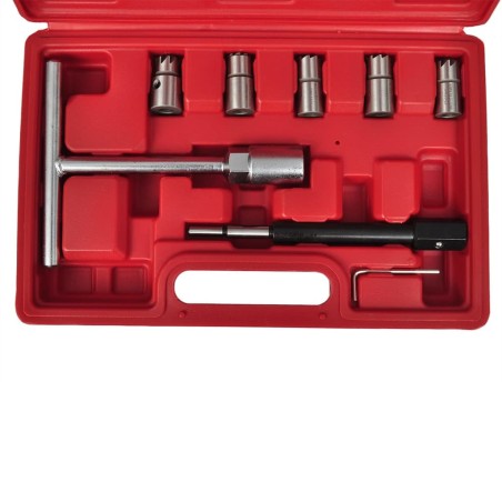 vidaXL Set de cortadores de conjunto de inyector diesel 7 piezas
