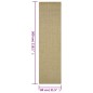vidaXL Alfombra de sisal natural verde 80x300 cm vidaXL Alfombra de sisal natural verde 80x300 cm