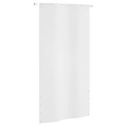 vidaXL Toldo pantalla para balcón tela oxford blanco 120x240 cm