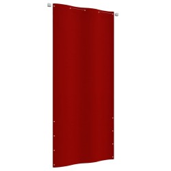 vidaXL Toldo para balcón de tela oxford rojo 100x240 cm