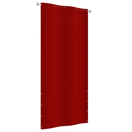 vidaXL Toldo para balcón de tela oxford rojo 100x240 cm