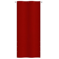 vidaXL Toldo para balcón de tela oxford rojo 100x240 cm