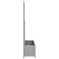 vidaXL Jardinera enrejada de jardín madera de abeto gris 70x30x135 cm vidaXL Jardinera enrejada de jardín madera de abeto gris 70x30x135 cm