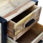 vidaXL Mesa auxiliar con 2 cajones madera maciza de mango 43x33x51 cm vidaXL Mesa auxiliar con 2 cajones madera maciza de mango 43x33x51 cm