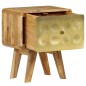 vidaXL Mesita de noche de madera maciza de mango 40x30x49 cm vidaXL Mesita de noche de madera maciza de mango 40x30x49 cm