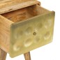 vidaXL Mesita de noche de madera maciza de mango 40x30x49 cm vidaXL Mesita de noche de madera maciza de mango 40x30x49 cm