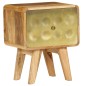 vidaXL Mesita de noche de madera maciza de mango 40x30x49 cm vidaXL Mesita de noche de madera maciza de mango 40x30x49 cm