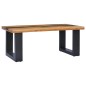 vidaXL Mesa de centro madera maciza de teca y poliresina 100x50x40 cm vidaXL Mesa de centro madera maciza de teca y poliresina 100x50x40 cm