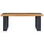 vidaXL Mesa de centro madera maciza de teca y poliresina 100x50x40 cm vidaXL Mesa de centro madera maciza de teca y poliresina 100x50x40 cm